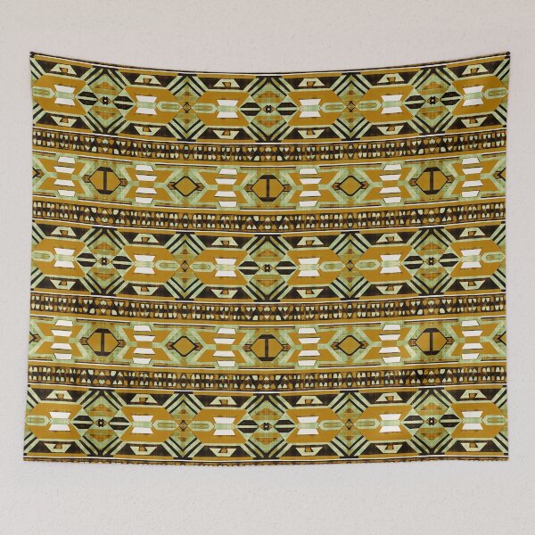 Item preview, Traditional Igorot-inspired tribal pattern. Ethnic Brown and earth colors designed and sold by IlustradoArts.