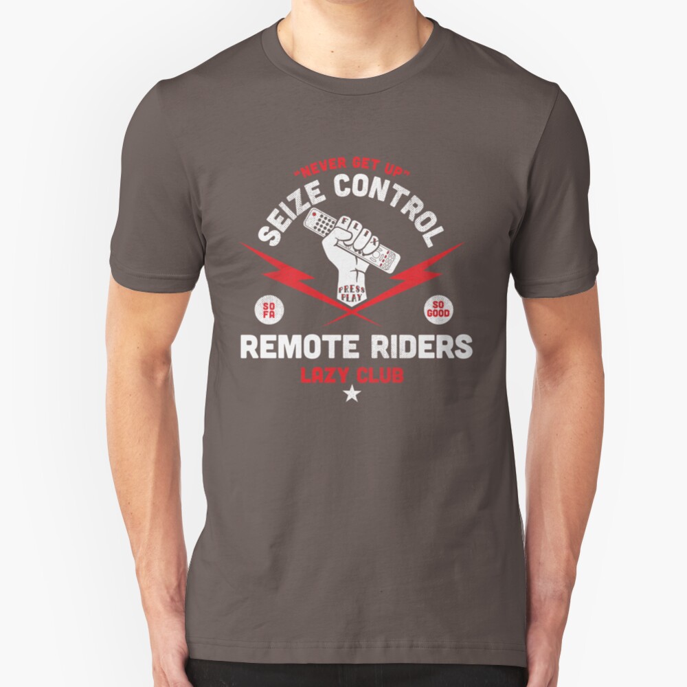 Lazy Club - Remote Riders Slim Fit T-Shirt