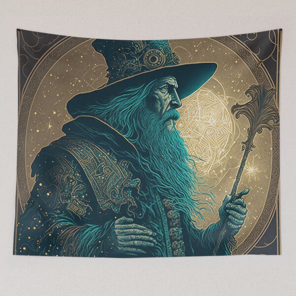 Item preview, Vintage Wizard Game Art designed and sold by GummywormDesign.