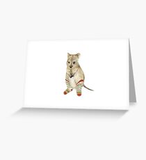 Quokka in Socks Greeting Card