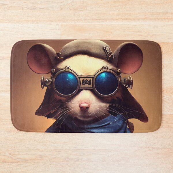 Item preview, The Cyberpunk Pirate Mouse: An Anthropomorphic, Tiny, and Cute Cybernetic Swashbuckler designed and sold by MimozaStudio.