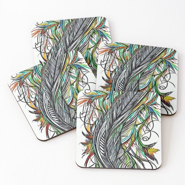 Item preview, Arrow and Feathers Abstract Painting designed and sold by HanaiPrint.