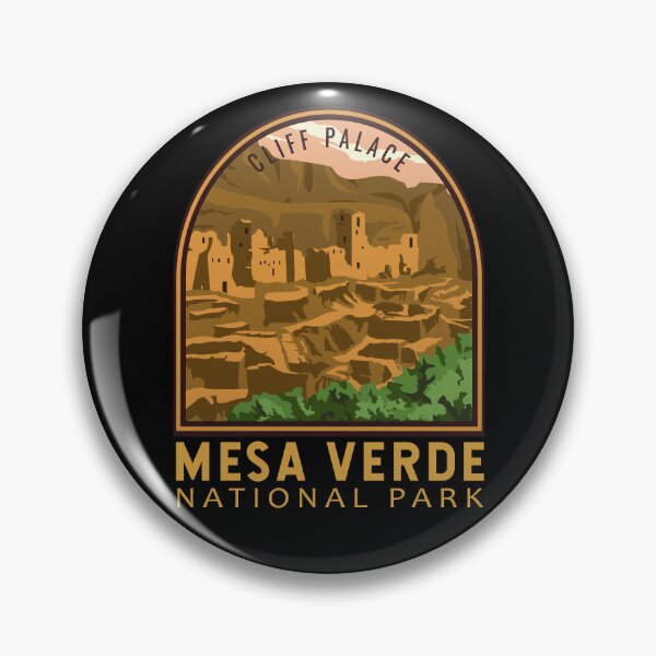 Item preview, Mesa Verde National Park Cliff Palace Vintage Emblem designed and sold by KrisSidDesigns.