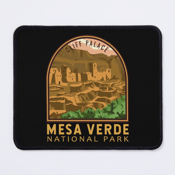 Item preview, Mesa Verde National Park Cliff Palace Vintage Emblem designed and sold by KrisSidDesigns.