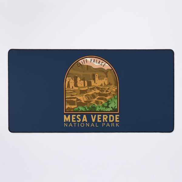 Item preview, Mesa Verde National Park Cliff Palace Vintage Emblem designed and sold by KrisSidDesigns.