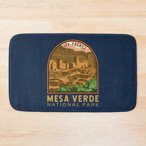 Item preview, Mesa Verde National Park Cliff Palace Vintage Emblem designed and sold by KrisSidDesigns.