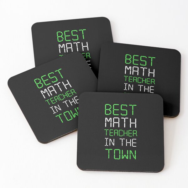 Item preview, Best Math Teacher In The Town - Maths Quotes designed and sold by EnzoVectorism.