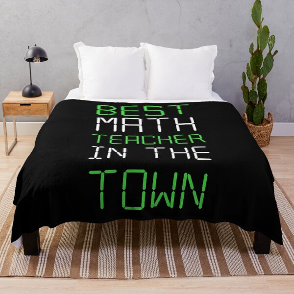 Item preview, Best Math Teacher In The Town - Maths Quotes designed and sold by EnzoVectorism.