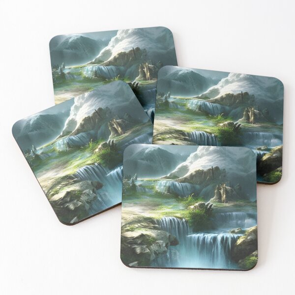 Item preview, Mountain environment realistic fantasy world  designed and sold by The Love Quill.