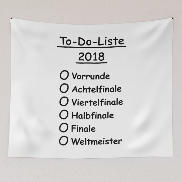 Item preview, To-Do-List 2018 (Football / Worldchampion / Worldchampion) designed and sold by MrFaulbaum.