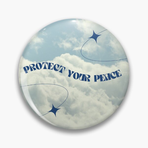 Item preview, Protect Your Peace Blue Sky Art Print designed and sold by Femme Pastel Collective.