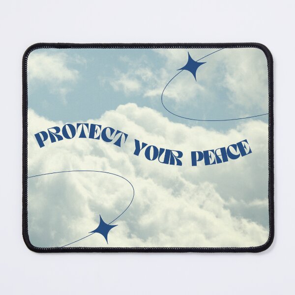 Item preview, Protect Your Peace Blue Sky Art Print designed and sold by Femme Pastel Collective.