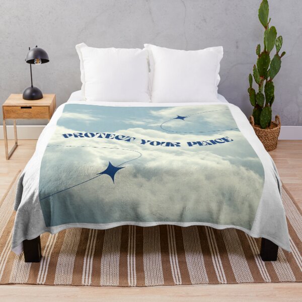 Item preview, Protect Your Peace Blue Sky Art Print designed and sold by Femme Pastel Collective.
