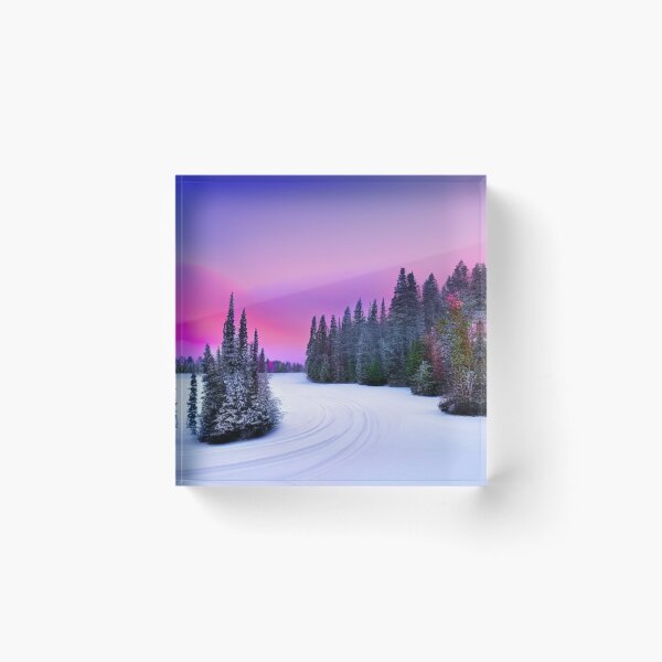 Item preview, Pine Trees Landscape Snowy Landscape Art  designed and sold by AYACHI90.