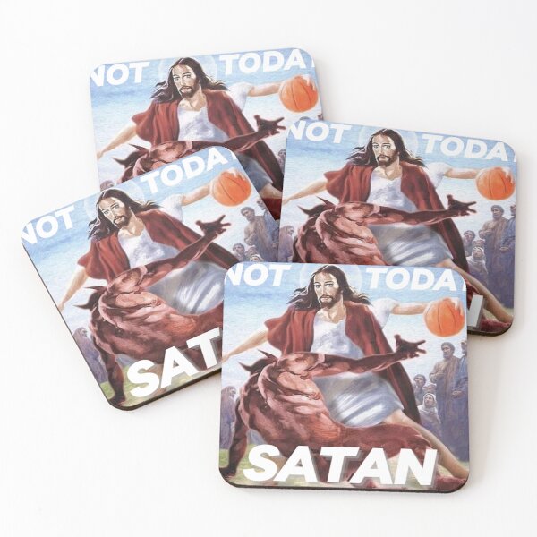Item preview, Not Today Satan Meme - Funny Jesus Meme Design designed and sold by Trndii.