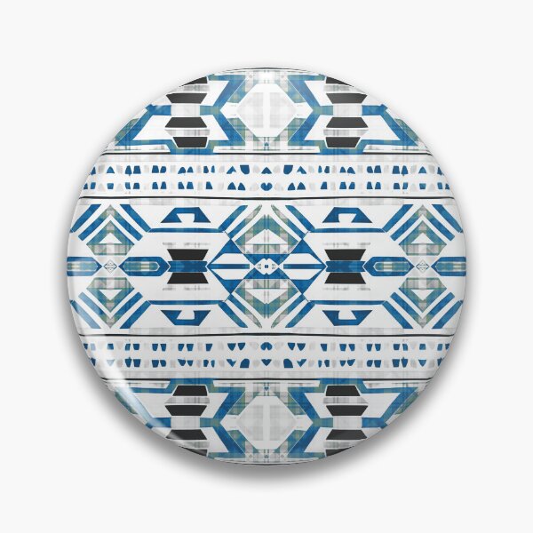 Item preview, Traditional Igorot-inspired tribal pattern. Ethnic White and blue colors designed and sold by IlustradoArts.