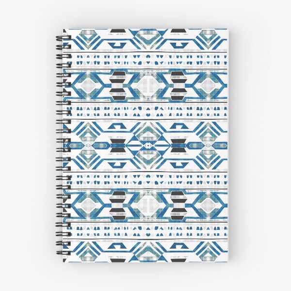 Artikelvorschau, Traditionelles, von Igorot inspiriertes Stammesmuster. Ethnische weiße und blaue Farben entworfen und verkauft von IlustradoArts.