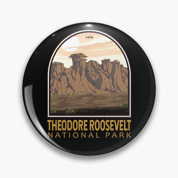 Item preview, Theodore Roosevelt National Park Vintage Emblem designed and sold by KrisSidDesigns.