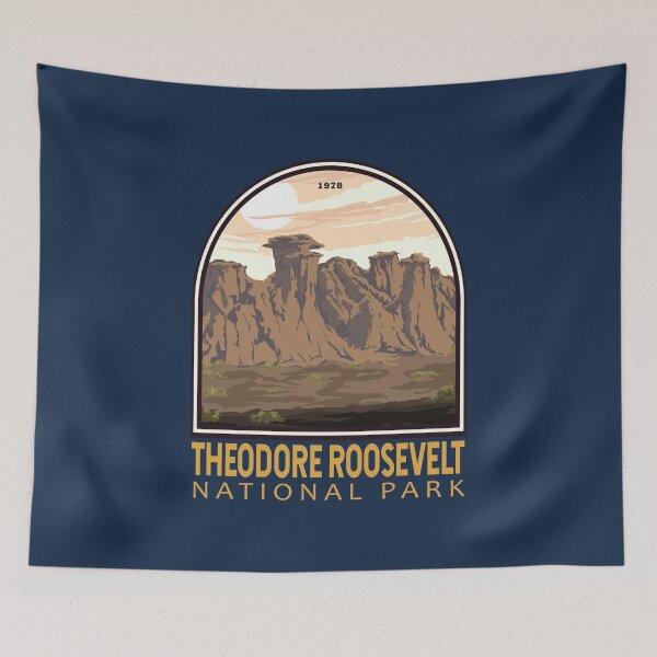 Item preview, Theodore Roosevelt National Park Vintage Emblem designed and sold by KrisSidDesigns.