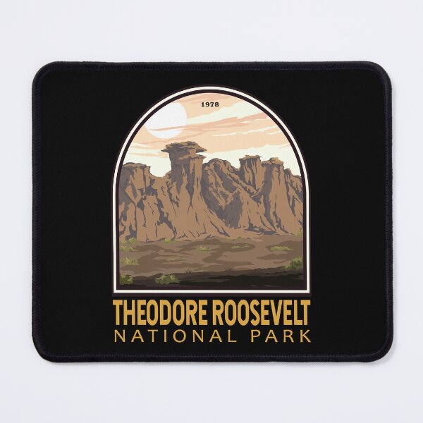 Item preview, Theodore Roosevelt National Park Vintage Emblem designed and sold by KrisSidDesigns.