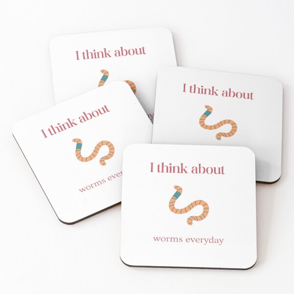 Item preview, I Think About Worms Everyday designed and sold by erion-store.