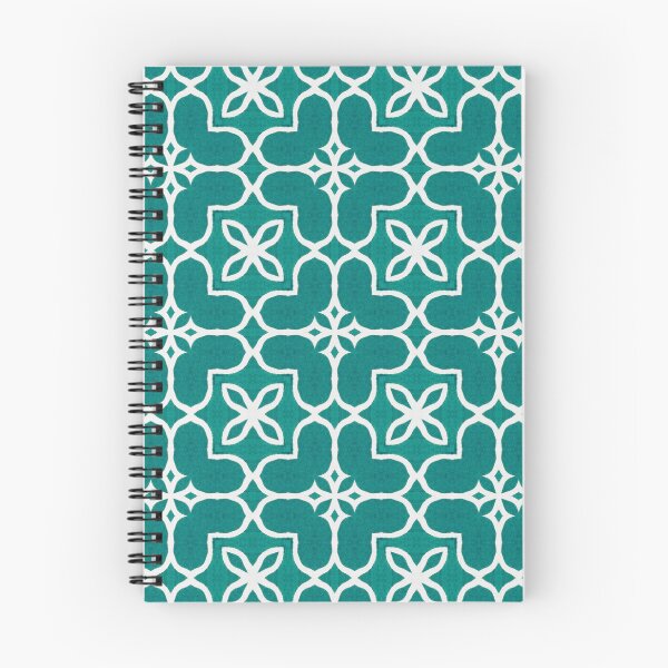 Item preview, Teal and Off White Celtic Cross Floral Pattern  designed and sold by BluePlanetMerch.