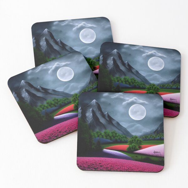 Item preview, the Carnation Garden under the full moon! designed and sold by DEKA777.