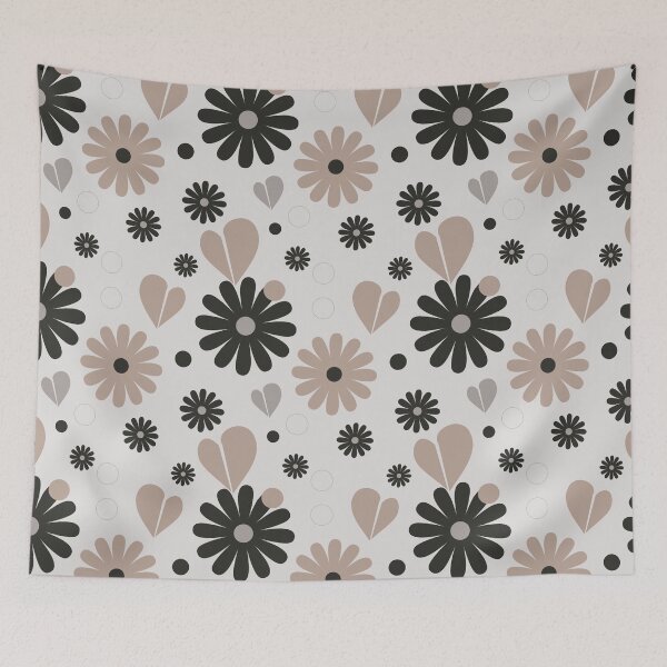 Item preview, Flowers and hearts pattern designed and sold by Vesna-designs.