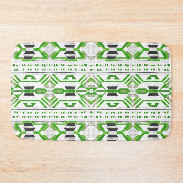 Item preview, Traditional Igorot-inspired tribal pattern. Ethnic White and green colors designed and sold by IlustradoArts.