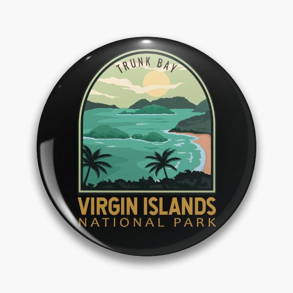 Item preview, Virgin Islands National Park Trunk Bay Vintage Emblem designed and sold by KrisSidDesigns.