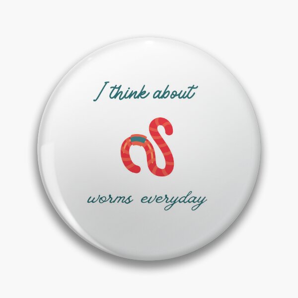 Item preview, I Think About Worms Everyday designed and sold by erion-store.