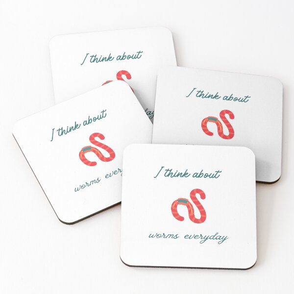 Item preview, I Think About Worms Everyday designed and sold by erion-store.