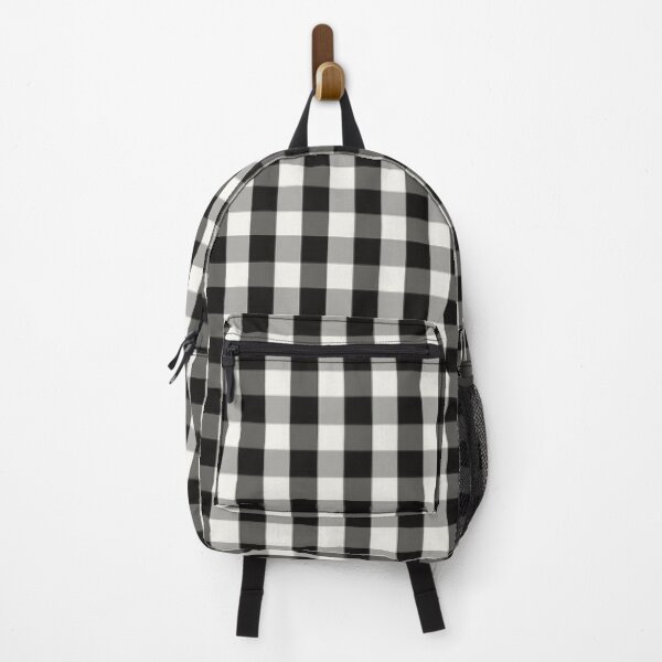 Item preview, Achromo Cali-BW Buffalo Plaid by Bossy Cat Home designed and sold by BossyCatHome.