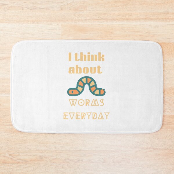Item preview, I Think About Worms Everyday designed and sold by erion-store.
