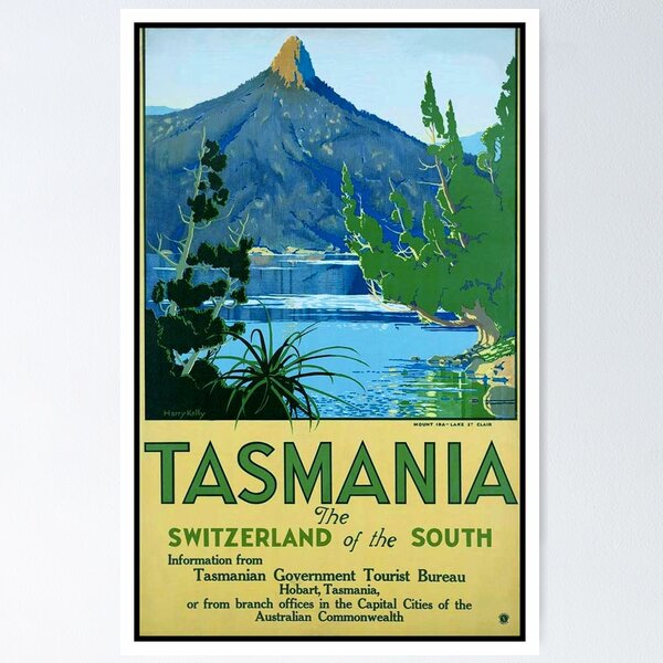 Vintage Tasmania Posters for Sale