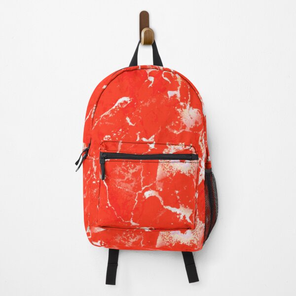 Item preview, Bright Red and White Marble Abstract Design designed and sold by Paulele.