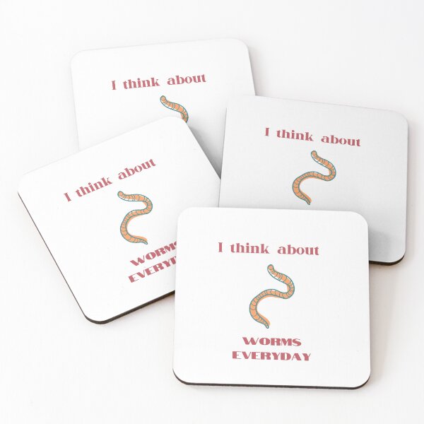 Item preview, I Think About Worms Everyday designed and sold by erion-store.