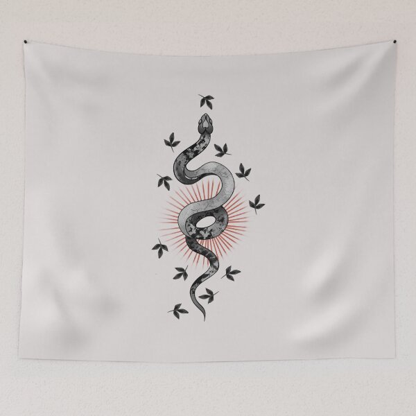 Item preview, snake with leaves designed and sold by atlasbackache.
