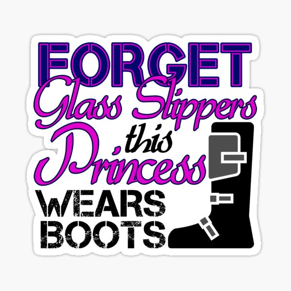 Item preview, Funny Motocross for Girls Forget Glass Slippers designed and sold by rainydaysstudio.