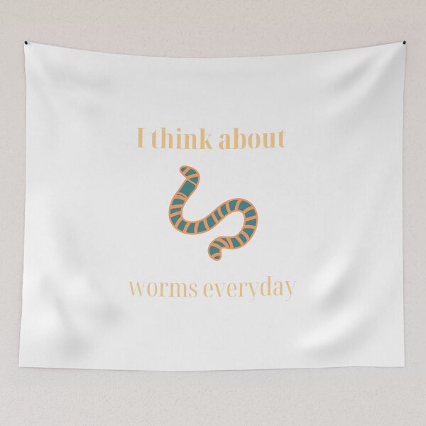 Item preview, I Think About Worms Everyday designed and sold by erion-store.