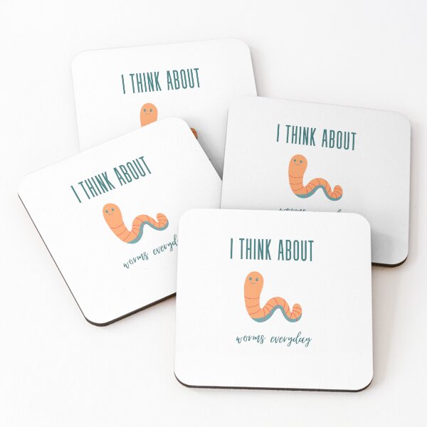 Item preview, I Think About Worms Everyday designed and sold by erion-store.