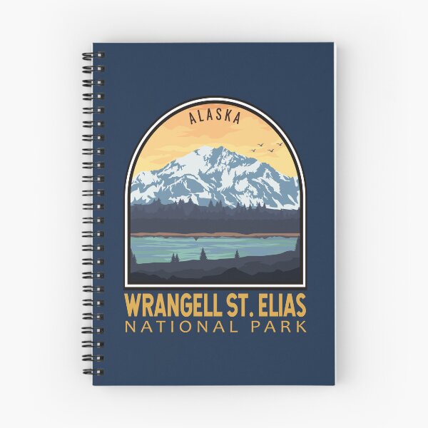 Item preview, Wrangell St Elias National Park Vintage Emblem designed and sold by KrisSidDesigns.