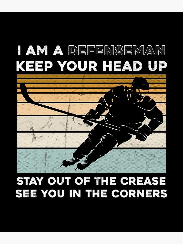Kids Ice Hockey T-Shirt Funny Defenseman Player Tee Gift