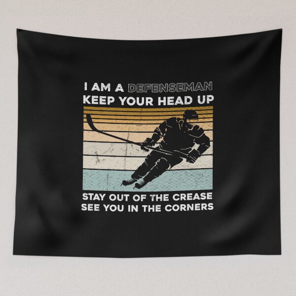 Item preview, Youth Tee, I Am A Defenseman, Keep Your Head Up, Stay Out of The Crease, See You In The Corners, Hockey Defense, Hockey, Hockey Gift designed and sold by RedArtsDesign.