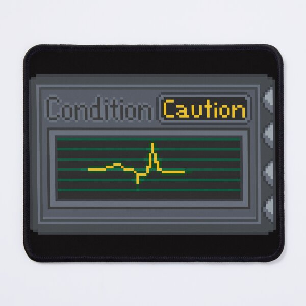 Item preview, Resident Evil Caution Pixel Art designed and sold by AlleenasPixels.