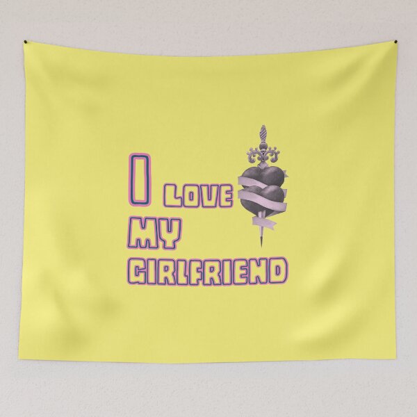 Item preview, I Love My Girlfriend Legendary Style : Love Quote designed and sold by QuotezArtist.
