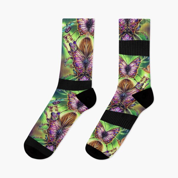 Item preview, Bio-Mechanical AI Fantasy Butterflies Colorful Design  designed and sold by EarthArtDesigns.