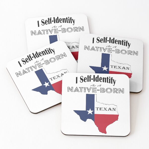 Item preview, Self-Identified Texan (Black Letters) designed and sold by Catie Lipsey.
