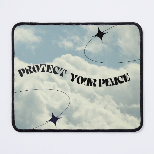 Item preview, Protect Your Peace Blue Sky Art Print designed and sold by Femme Pastel Collective.