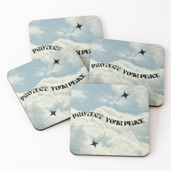 Item preview, Protect Your Peace Blue Sky Art Print designed and sold by Femme Pastel Collective.